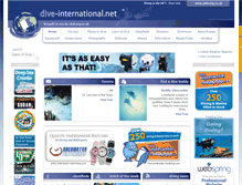 Tablet Screenshot of dive-international.net